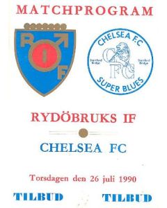 1990 Rydobruks v chelsea football programme