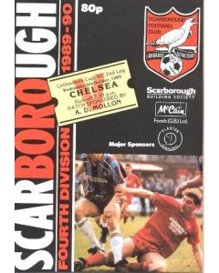 Scarborough vChelsea official programme 04/10/1989