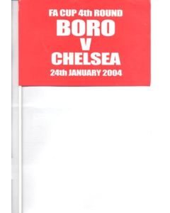 Scarborough v Chelsea Scarborough Evening News Flag 24/01/2004 F.A. Cup