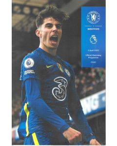 Chelsea v Brentford Official Programme 2/4/2022