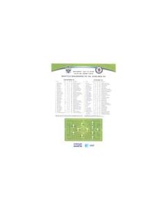 Seattle Sounders v Chelsea colour teamsheet 18/07/2009