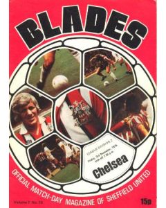 1976 sheffield united v chelsea football programme