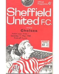 Sheffield United vChelsea official programme 11/05/1968