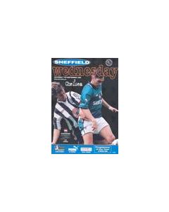 Sheffield Wednesday vChelsea official programme 07/09/1996 Carling Premiership