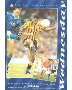 Sheffield Wednesday vChelsea official programme 22/08/1992