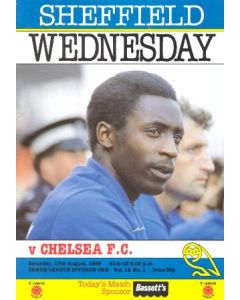 Sheffield Wednesday vChelsea official programme 17/08/1985