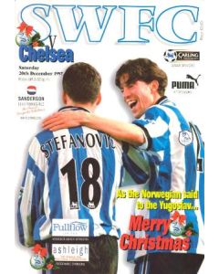 Sheffield Wednesday vChelsea official programme 20/12/1997