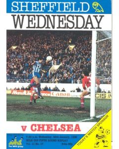 Sheffield Wednesday vChelsea official programme 30/01/1985