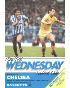 Sheffield Wednesday vChelsea official programme 30/08/1986