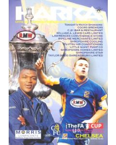 Shrewsbury Town vChelsea official programme 26/01/2003 F.A. Cup
