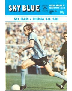 Sky Blues vChelsea official programme 12/01/1974