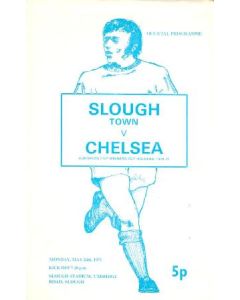 Slough vChelsea official programme 24/05/1971