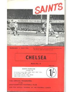 Southampton vChelsea official programme 01/02/1969