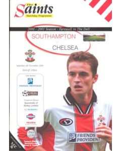 Southampton v Chelsea official programme 04/11/2000 Premier League
