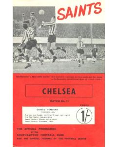 Southampton vChelsea official programme 06/01/1968