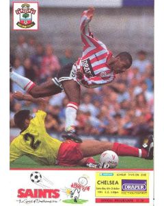 southampton v chelsea football programme 1990