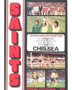 southampton v chelsea football programme 1977 FA Cup