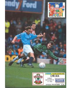 Southampton vChelsea official programme 23/11/1991
