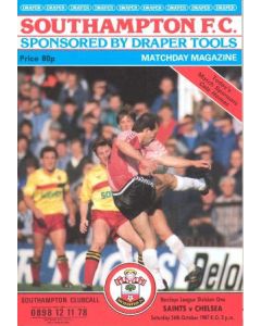Southampton vChelsea official programme 24/10/1987