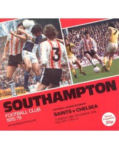 Southampton vChelsea official programme 26/12/1978