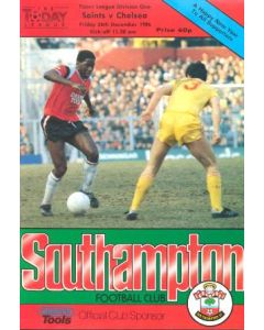 Southampton vChelsea official programme 26/12/1986