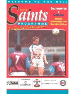 Southampton vChelsea official programme 29/12/1997