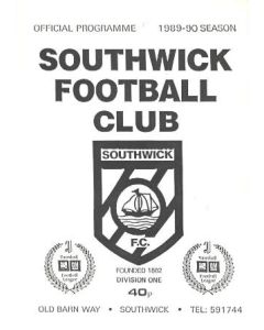 Southwick vChelsea official programme 05/08/1989