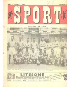 Sport magazine of 27/05-02/06/1949, featuring Chelsea on tour to Malta on the front page