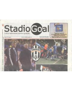 Stadio Goal official programme given out at the game in Turin between Juventus andChelsea on 10/03/2009