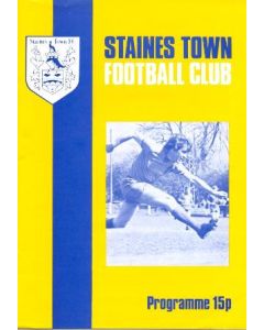 Staines Town vChelsea official programme 24/01/1981