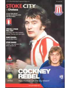 Stoke City vChelsea official programme 16/02/2003