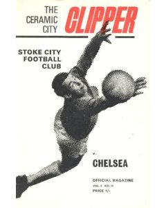 Stoke City vChelsea official programme 29/11/1969