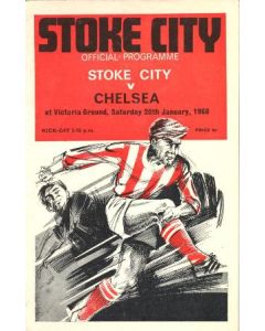 Stoke City vChelsea official programme 20/01/1968