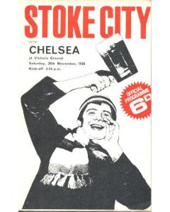 Stoke City vChelsea official programme 26/11/1966