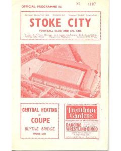 Stoke City vChelsea official programme 27/02/1965