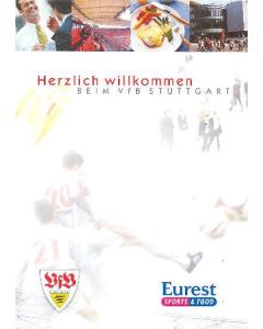 Stuttgart v Chelsea 25/02/2004 Menu in German without cover