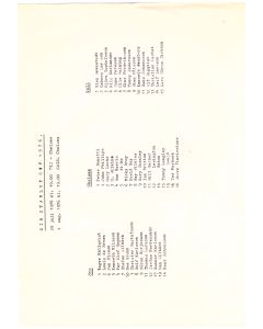 OIS and GAIS v Chelsea football programme