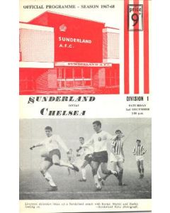 Sunderland vChelsea official programme 02/12/1967