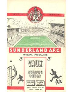 Sunderland v Chelsea official programme 06/11/1954 - Chelsea first Championship season