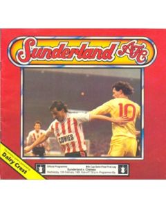 Sunderland v Chelsea official programme 13/02/1985