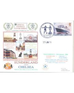 Sunderland v Chelsea First Day Cover 15/01/2006