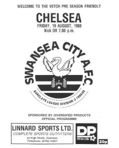 Swansea vChelsea official programme 19/08/1988