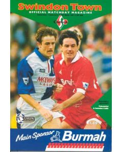 Swindon Town vChelsea official programme 01/01/1994