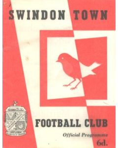 Swindon Town vChelsea official programme 25/09/1963