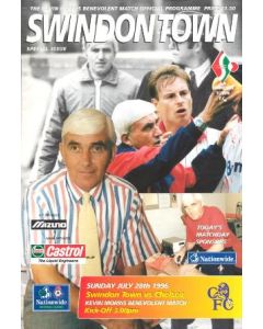 Swindon Town vChelsea official programme 28/07/1996
