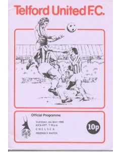 Telford v Chelsea football programme May 1980