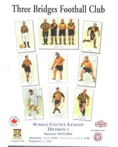 Three Bridges vChelsea official programme 19/10/2003