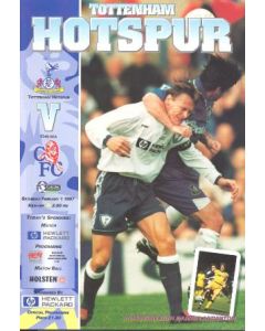 Tottenham Hotspur vChelsea official programme 01/02/1997 Carling Premiership