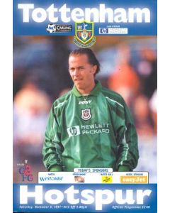 Tottenham Hotspur vChelsea official programme 06/12/1997