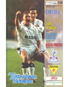 Tottenham Hotspur v Chelsea official programme 23/01/1991